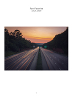 highway light trails at sunset landscape photography