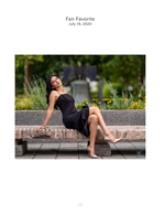 woman in black dress on park bench fashion photography