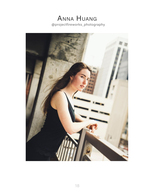 woman on high-rise balcony portrait photography