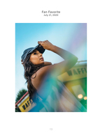 woman under prism light flare portrait photography