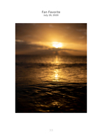 golden sunrise over the ocean landscape photography