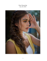 woman in yellow dress at golden hour portrait photography