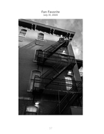 brick building fire escape at night architecture photography