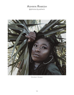 palm frond portrait photography