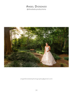 garden bridal portrait photography