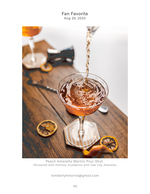 cocktail product photography
