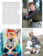 three teens on staircases and fence senior portrait photography