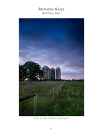farm silos at dusk landscape photography