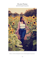 woman walking through sunflower field portrait photography