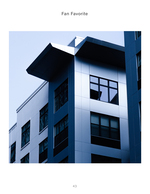 modern building corner at blue hour architecture photography