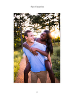 couple piggyback ride at sunset event photography