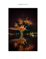 fireworks reflected over a lake night event photography