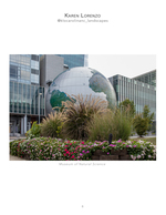 large globe sculpture outside museum landscape photography