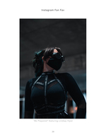 woman in tactical mask and harness fashion photography