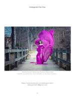 pregnant woman in flowing magenta gown on a wooden bridge maternity photography