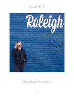 woman posing in sunglasses against a blue Raleigh mural street photography