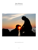 silhouette of woman and dog at sunset pet photography