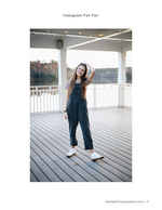 woman posing on lakeside gazebo portrait photography