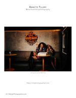friends laughing at donut shop portrait photography