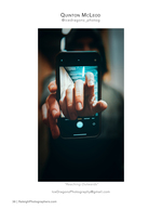 close-up of hand holding smartphone camera creative photography