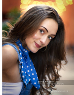 close headshot with bokeh string lights portrait photography