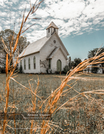 old white wooden church in a field nature photography
