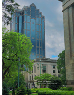 downtown skyline with the state capitol dome cityscape photography