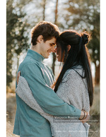 couple portrait in the woods engagement photography