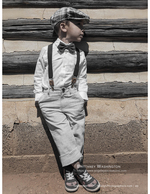 young boy dressed in vintage newsboy style portrait photography