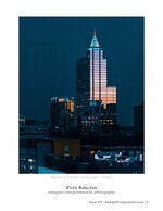 downtown skyline tower at dusk cityscape photography
