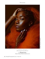 woman draped in orange tulle grand prize portrait photography