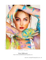 paint-covered model close-up portrait photography
