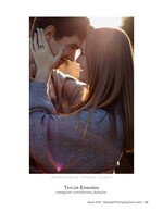 couple forehead to forehead in golden light couples photography