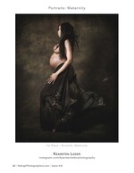 silhouetted maternity portrait with birds in flight maternity photography