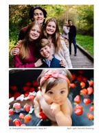 teenage siblings gathered close on a boardwalk family portrait photography
