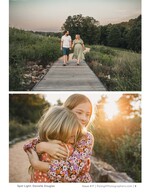 couple walking hand in hand on a boardwalk at sunset portrait photography