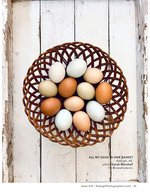 basket of colorful farm-fresh eggs still-life photography