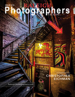 brick alley staircase and mural downtown urban photography